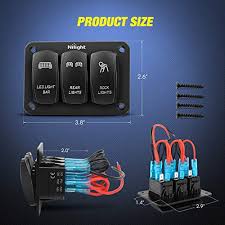 You might want to review the article on toggle switch wiring before proceeding. Nilight 90105c 3 Gang Aluminum Rocker Switch Panel 5 Pin On Off Pre Wired Toggle Switch Panel With Rocker Switch Holder 12 24v For Marine Boat Car Atv Utv 2 Years Warranty Pricepulse