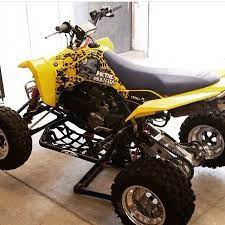 Bikelyfe On Instagram Quad Reveal 2008 Ltr 450 Fuel Injected With A Cherry Bomb And No Baffle In The Exhaust Ltr450suzuk Suzuki Quad Custom Sport Bikes
