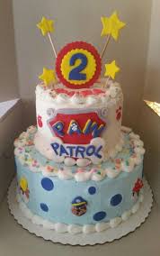 Butter Icing Birthday Cake For Little Boy Paw Patrol Birthday Cake Buttercream Icing With Fondant Decorations Decorated By Sonya Alberts Cumpleanos Patrulla De La Pata Torta Paw Patrol Fiesta De Ninos