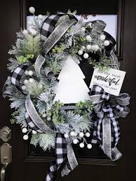 Black And White Plaid Christmas Decor Reserved For Kelly Cody Christmas Wreath Christmas Pine Wreath Flocked Pine Christmas Wreath Sparkly Christmas Wreath Holiday Door Wreath One Of A Kind W Christmas Wreaths Holiday Door Wreaths Christmas Decorations