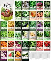 Amazon Com Survival Vegetable Seeds Garden Kit Over 16 000 Seeds Non Gmo And Heirloom Great For Emergency Bugout Survival Gear 35 Varieties Seeds For Planting Vegetables 35 Free Plant Markers Gardeners Basics