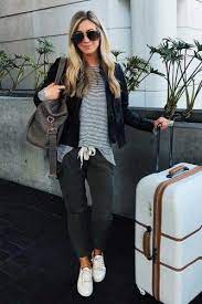 39 Airplane Outfits Ideas How To Travel In Style Casual Travel Outfit Airplane Outfits Travel Clothes Women