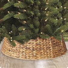 Woven Seagrass Christmas Tree Collar Woodland Christmas Tree Farmhouse Christmas Tree Tree Collar