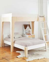 Letto a castello basso per bambini bianco singolo o piazza e mezza. Oeuf Perch Loft Letto Singolo A Soppalco In Legno Di Betulla Unisex Bambini