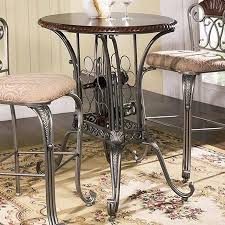 Sumatra Pub Table With Wine Rack Pub Table Pub Style Table Round Pub Table
