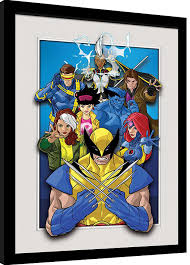Framed Poster X-Men - Characters, 34.3 x 44.5 cm
