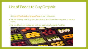 Ppt List Of Foods To Buy Organic Powerpoint Presentation