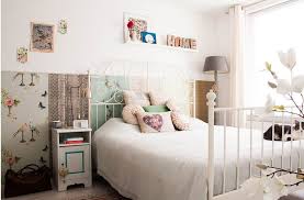 To decorate a bed will suit fabrics in a cage, a small flower or. Wrought Iron Bed As A Stylish And Functional Interior Element Small Design Ideas