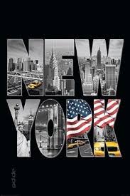 Poster Usa New York Logo Taxi Flagge Schriftzug 61 X 91 5 Cm Flaggen Amerika Flagge Bilder