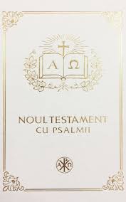 Noul testament cu psalmi, proverbe si indrumari, in format de lux, coperta piele, margini argintii. Biblia Ortodoxa Noul Testament Ortodox