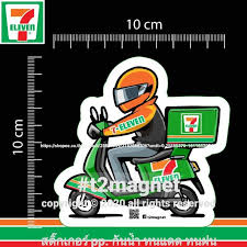 7‑eleven is the store of choice, not just for convenience needs but for a wide range of meals on‑the‑go, beverages & snacks. Sticker 7 11 Delivery Rider Shopee Thailand