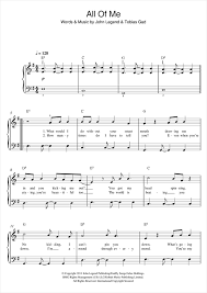Digital sheet music for violin, version 2. John Legend All Of Me Sheet Music Download Pdf Score 357022