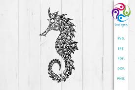 Download Gorgeous Zentangle Sea Horse Svg File Graphic By Sintegra Creative Fabrica PSD Mockup Templates