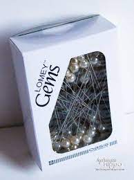 Bulk Box Of 72 Gorgeous Triple Pearl Stick Pins By Hydrangeahippo 12 00 Stick Pins Card Embellishments Three Bead