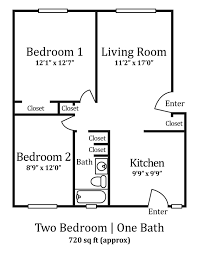 2 bedrooms | 1 bathroom. Floorplans Marine Gardens
