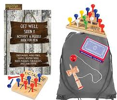 Get well soon gift for men. Get Well Gifts For Men Get Well Soon Activity Book For Men 3 Puzzles Games Triangle