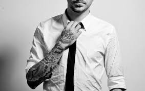 Pin By Dame D Olive On Tattoos Skinny Black Tie Tattoo Sleeve Men Modern Man
