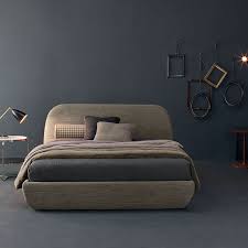 Letto una piazza e mezza con testata imbottita e rivestita in ecopelle. Letto A Una Piazza E Mezza Ekeko Con Contenitore E Tessuto K 120x200 By Twils Lovethesign