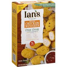 Ingredients fish sticks whole pollock fillets, batter (water, yellow corn flour, corn starch, sea salt, garlic powder) breader (milled corn, cane sugar). Ians Chicken Nuggets Gluten Free Breaded Family Pack Healthier Options Rastelli Market Fresh