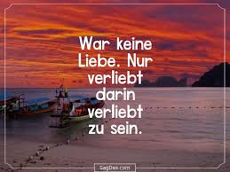 Spruch War Keine Liebe Nur Verliebt Darin Verliebt Zu