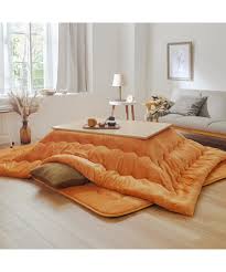 オレンジ | 吸湿発熱・はっ水加工付通常こたつ掛け布団 洗えるなめらかフランネル 通販【ニッセン】