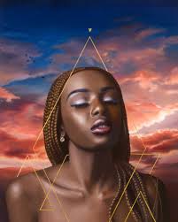 Peace and Joy” by Tawny Chatmon; 24k gold leaf & acrylic