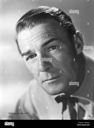 RANDOLPH SCOTT American Actor Stock Photo