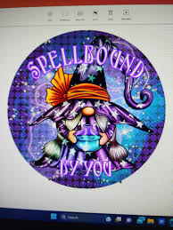 Spellbound by You Wizard Gnome Wreath Sign