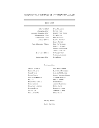 Connecticut Journal of International Law Volume 34 Issue 2