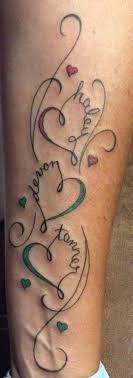 Kids Names W Tattoo Heart Tattoos With Names Tattoos For Daughters Tattoos For Kids