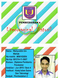 Jawatan kosong kolej islam sains dan teknologi (kist) (10 februari 2012). Uterovaginal Cystocele