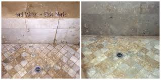 How to clean travertine showers | cleaning transformation. White Stuff On Your Travertine Shower Walls Blog Pv Interiors
