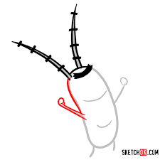 Draw the bottom part of plankton's eye by using the initial circle as a guide. How To Draw Sheldon J Plankton Spongebob Sketchok Easy Drawing Guides