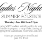 Summer Solstice Ladies Night