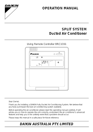 Touch pad colour options include: Daikin Brc15a61 Instruction Manual Manualzz