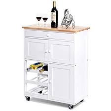 Amazon Com Giantex Modern Rolling Kitchen Trolley Amazon 35 15 W Kitchen Cart Rolling Kitchen Cart Kitchen Cart With Drawers