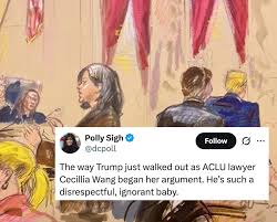 Such A Disrespectful, Ignorant Baby": Observers Are Sharing Their Takes On  Donald Trump's Behavior During His Supreme Court Visit - Yahoo News  Singapore