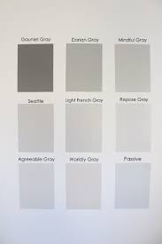 I chose (1) repose gray, (2) silverplate, (3) knitting needles, (4) mindful gray, and (5) colonnade gray. Nine Gray Paint Colors We Put To The Test For Your Home Within The Grove