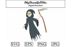Animated image collapsing slideshow transition using svg. Halloween Grim Reaper Graphic By Mybeautifulfiles Creative Fabrica