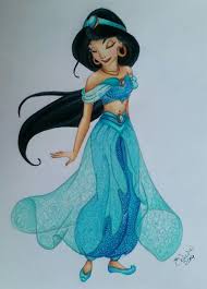 Disney Jasmine Coloured Pencils 2019 Prestvalart 84 Disney Character Drawings Disney Princess Drawings Princess Drawings