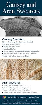 Gansey And Aran Sweaters From Yarn School By Over The Rainbow Yarn Yarnschool Yarn Knitting Tutorial Aran Sweater