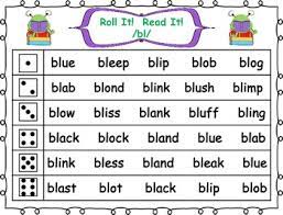 Download our free pdf and make your own flash card set. Roll It Read It 2 Letter Blends Fluency Practice By Klever Kiddos