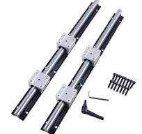 Amazon.com: DUCKDOG Rieles lineales negros 2 piezas SBR20 19.685 in rieles  lineales deslizantes con 4 piezas SBR20UU bloque de rodamientos CNC Kit de  ...