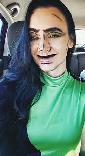 Shego Costume and Makeup from Kim Possible Cartoon Series