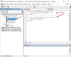 Closing A Userform When Changing To Another Sheet Microsoft Tech Community