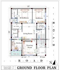 1200 sq ft house plan is the best 2bhk house plan made by our expert floor planners and house designers team by considering all ventilations and privacy. 30 40 2bhk Single Floor House Plan In 1200 Sq Ft With Pooja Room