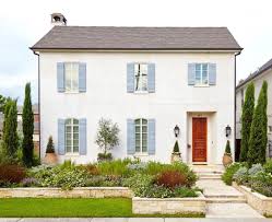 What A Perfectly Adorned Petite Home French Country Exterior Country Farmhouse Exterior Exterior House Colors