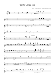 Tente outra vez – Raul Seixas Sheet music for Violin (Solo ...