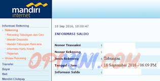Ketika melakukan transaksi keuangan antar bank, pasti membutuhkan bukti transfer sebagai jaminan kepercayaan. Kumpulan Cara Cek Saldo Rekening Mandiri Opikini