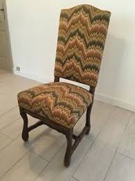 Maybe you would like to learn more about one of these? Chaises De Style Henri Ii Tissu A Chevrons Ebay